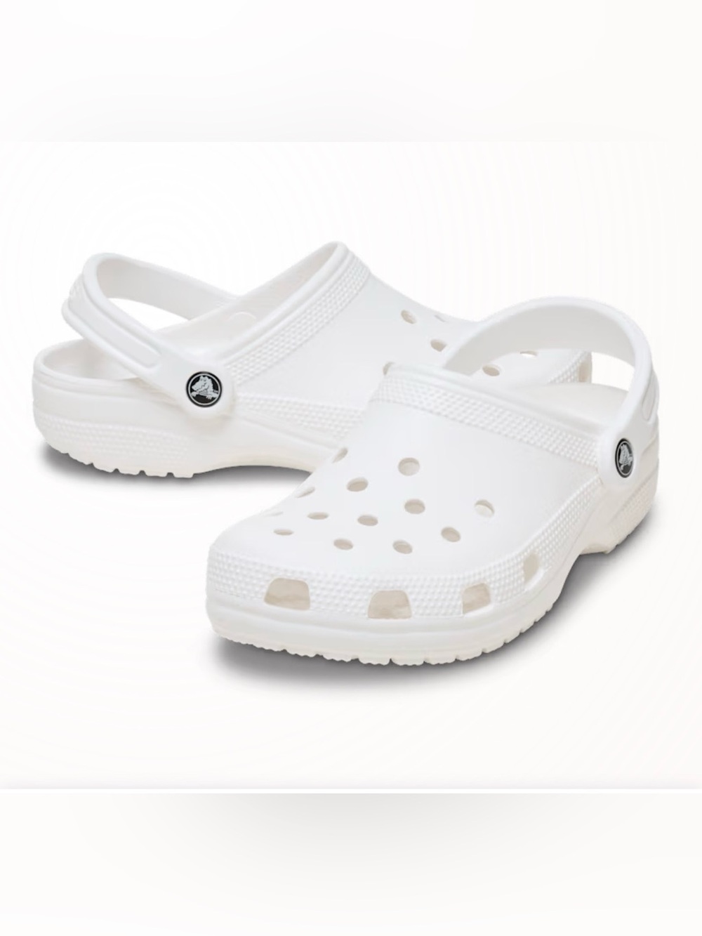 CROCS Classic Clog - White, Unisex, Women’s 9/Men’s 7, EUC